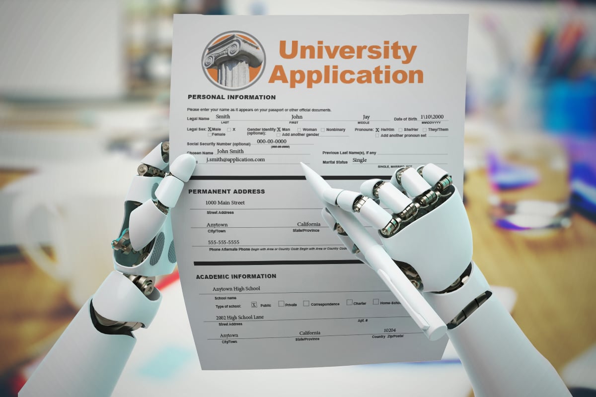 Do College Admission Officers Assess Artificial Intelligence in Applicants?