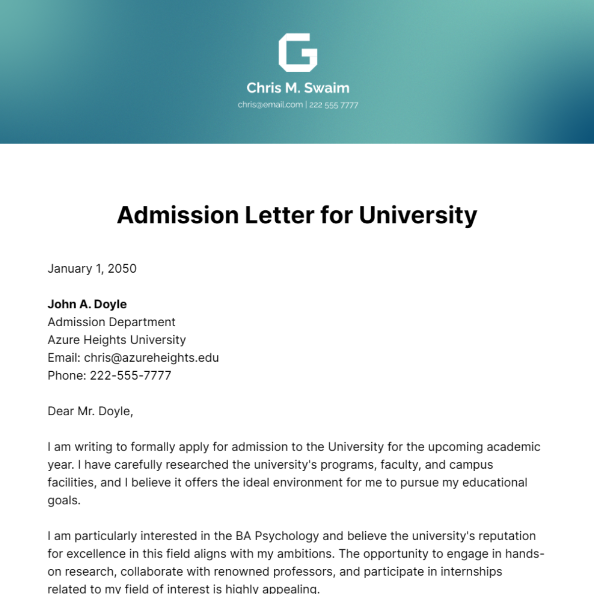 What to Expect: Understanding the Importance of a University Admission Letter